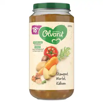 PLUS Olvarit 18+mnd Stamppot Wortel Kalkoen aanbieding