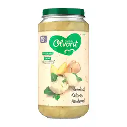 PLUS Olvarit 15+mnd Bloemkool Kalkoen Aardappel aanbieding