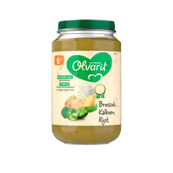 PLUS Olvarit 6+mnd Broccoli Kalkoen Rijst aanbieding