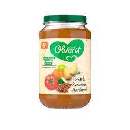 PLUS Olvarit 6+mnd Tomaat Rund Aardappel Wortel aanbieding