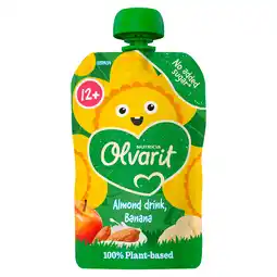 PLUS Olvarit Amandeldrink banaan 12+ aanbieding