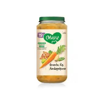 PLUS Olvarit 15m18 groente kip aardappelpuree aanbieding