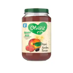 PLUS Olvarit 8+mnd Appel Aardbei Banaan aanbieding