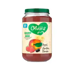 PLUS Olvarit 8+mnd Appel Aardbei Banaan aanbieding