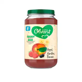 PLUS Olvarit 8+mnd Appel Aardbei Banaan aanbieding