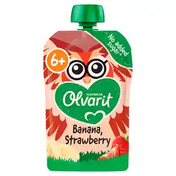 PLUS Olvarit 6+mnd Knijpfruit Banaan Aardbei aanbieding