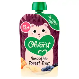 PLUS Olvarit 12+mnd Knijpfruit Smoothie Bosvruchten aanbieding
