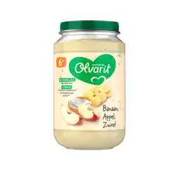 PLUS Olvarit 6+mnd Banaan Appel Yoghurt aanbieding