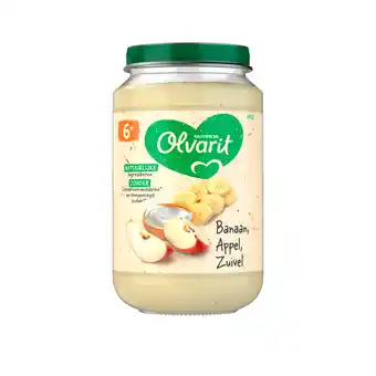 PLUS Olvarit 6+mnd Banaan Appel Yoghurt aanbieding