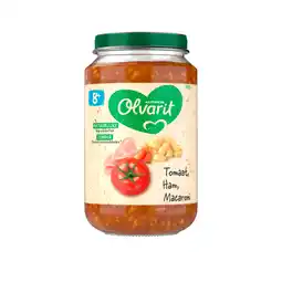 PLUS Olvarit 8+mnd Tomaat Ham Macaroni aanbieding