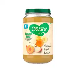 PLUS Olvarit 8+mnd Abrikoos Appel Banaan aanbieding