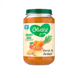 PLUS Olvarit 8+mnd Wortel Kip Aardappel aanbieding