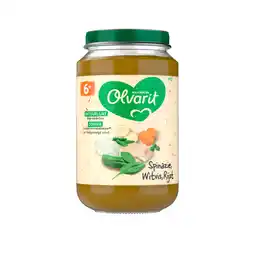PLUS Olvarit 6+mnd Spinazie Witvis Rijst aanbieding