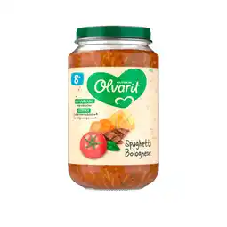 PLUS Olvarit 8+mnd Spaghetti Bolognese aanbieding