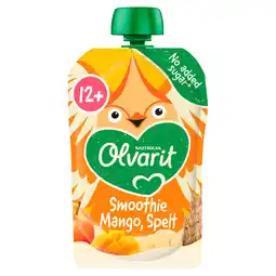 PLUS Olvarit 12+mnd Knijpfruit Mango Spelt aanbieding
