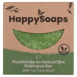 PLUS HappySoaps Aloe you vera shampoo bar aanbieding