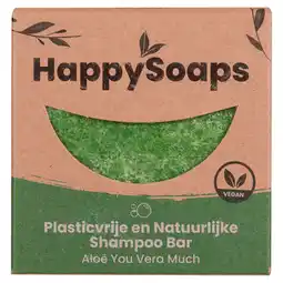 PLUS HappySoaps Aloe you vera shampoo bar aanbieding