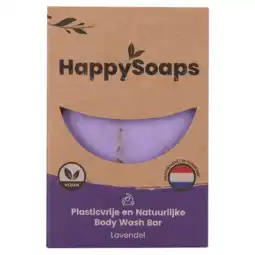 PLUS HappySoaps Lavendel body bar aanbieding