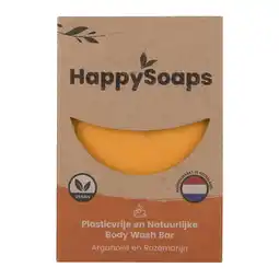 PLUS HappySoaps Arganolie en rozemarijn body bar aanbieding