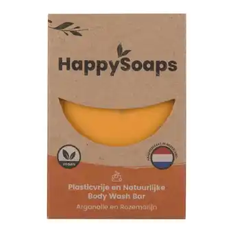 PLUS HappySoaps Arganolie en rozemarijn body bar aanbieding