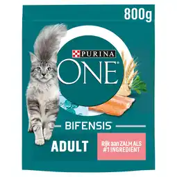 PLUS Purina One Adult kattenvoer rijk aan zalm aanbieding