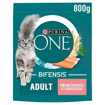 PLUS Purina One Adult kattenvoer rijk aan zalm aanbieding