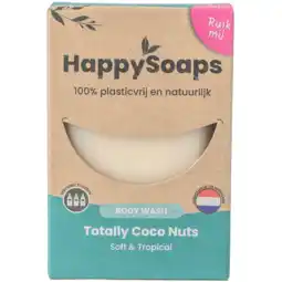 PLUS HappySoaps Kokosnoot en limoen body bar aanbieding