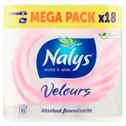 PLUS NALYS Toiletpapier 3 laags velours aanbieding