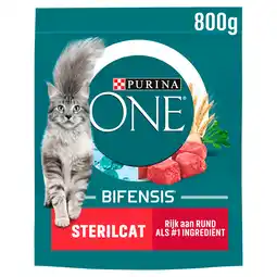 PLUS Purina One Sterilcat kattenvoer rijk aan rund aanbieding