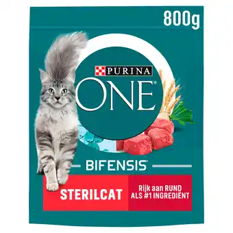 PLUS Purina One Sterilcat kattenvoer rijk aan rund aanbieding