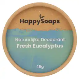 PLUS HappySoaps Eucalyptus en lemongrass deo aanbieding