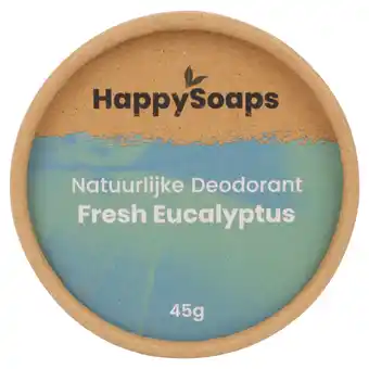 PLUS HappySoaps Eucalyptus en lemongrass deo aanbieding