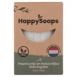 PLUS HappySoaps Aloe vera shaving bar aanbieding