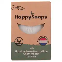 PLUS HappySoaps Aloe vera shaving bar aanbieding