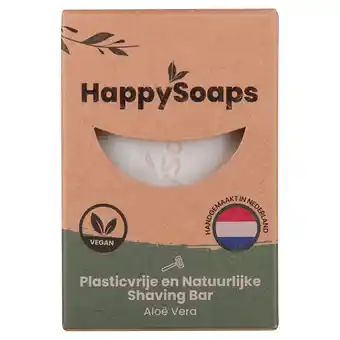 PLUS HappySoaps Aloe vera shaving bar aanbieding