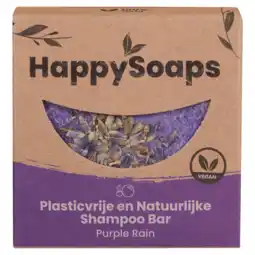 PLUS HappySoaps Purple rain shampoo bar aanbieding