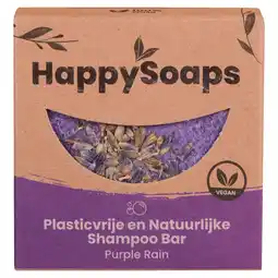 PLUS HappySoaps Purple rain shampoo bar aanbieding