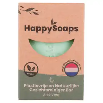 PLUS HappySoaps Gezichtsreiniger bar aloe vera aanbieding