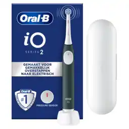 MediaMarkt Oral-b Io2 Series Forest Groen + Etui Elektrische Tandenborstel aanbieding