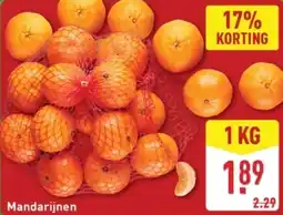 ALDI Mandarijnen aanbieding