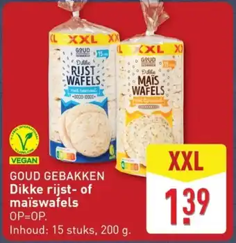 ALDI Goud gebakken Dikke rijst of maïswafels aanbieding