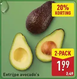 ALDI Eetrijpe avocado's aanbieding