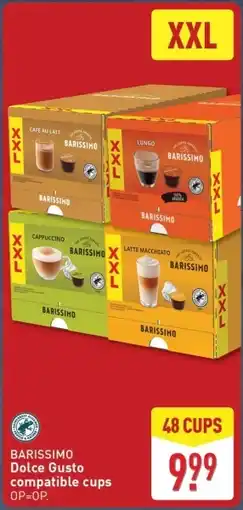 ALDI Barissimo Dolce Gusto compatible cups aanbieding