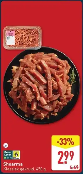 ALDI Shoarma aanbieding