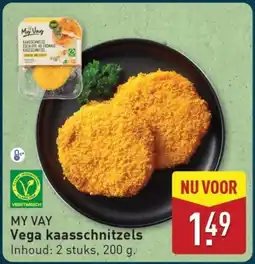 ALDI MY VAY Vega kaasschnitzels aanbieding