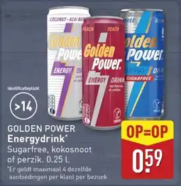 ALDI Golden Power Energydrink aanbieding