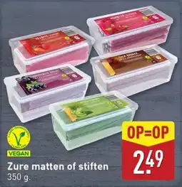 ALDI Zure matten of stiften aanbieding