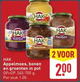 ALDI Hak Appelmoes, bonen en groenten in pot aanbieding