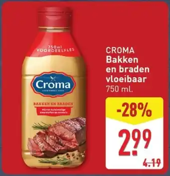 ALDI Croma Bakken en braden vloeibaar aanbieding