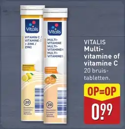 ALDI Vitalis Multi-vitamine of vitamine C aanbieding